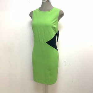 NEW MARC NEW YORK Andrew Marc Lime Color Block Dress